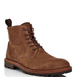 Aquatalia Men's Leaston Suede Boots in Chesnut Suede